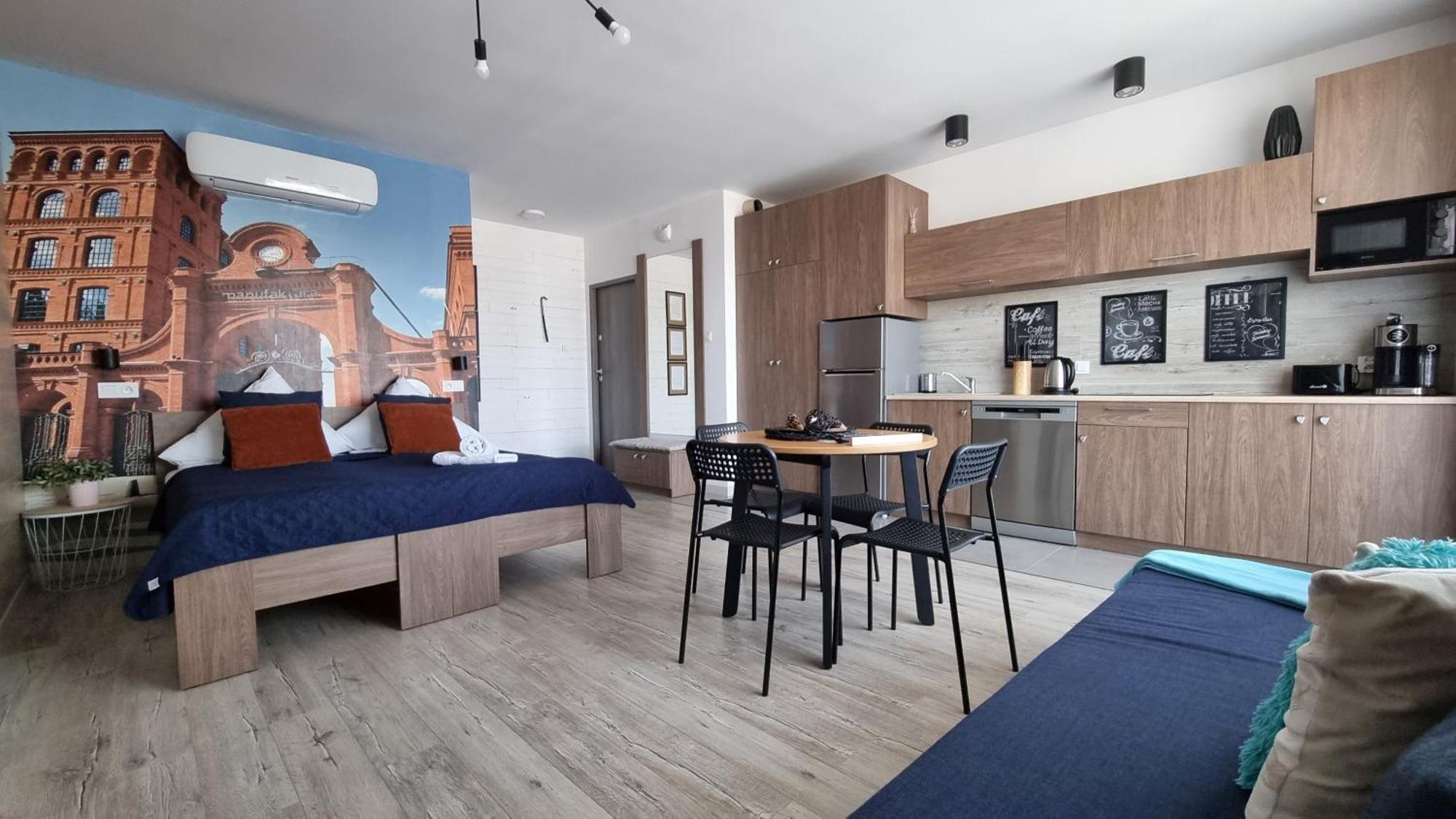 Appartement Q Apart Coral - Studio, Manufaktura, Parking Gratis, Tv Max, Fv, Gwarancja Zadowolenia à Łódź Extérieur photo